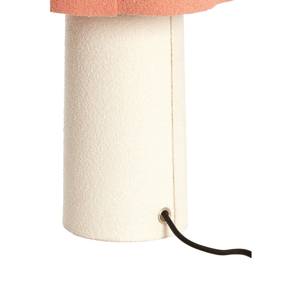 Łososiowa/kremowa lampa stołowa z tekstylnym kloszem (wysokość 50 cm) Musaby – Light & Living (zdjęcie 10)