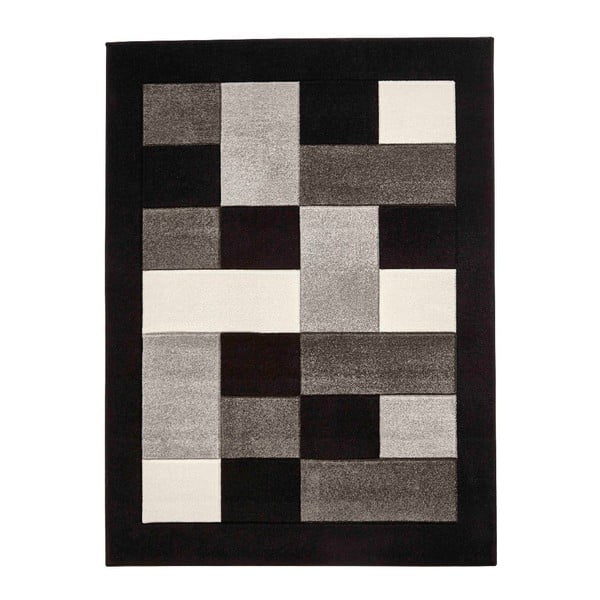Szaro-czarny dywan Think Rugs Matrix,160x220 cm