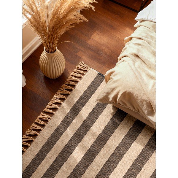 Czarny/kremowy dywan z juty tkany ręcznie 160x230 cm Playa – Hanse Home-image-3