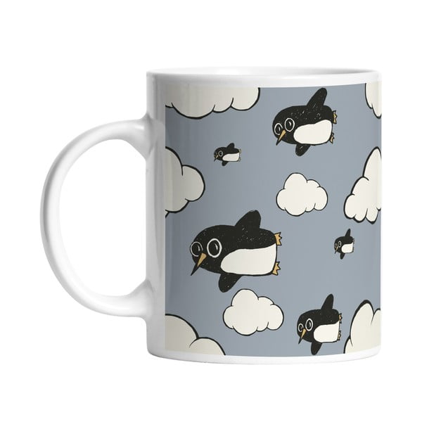 Ceramiczny kubek Flying Penguins, 330 ml