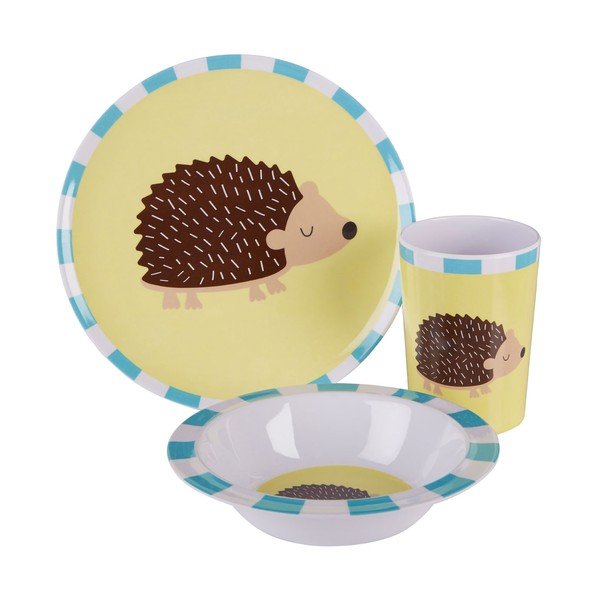 Komplet 3 naczyń dziecięcych w jeże Premier Housewares