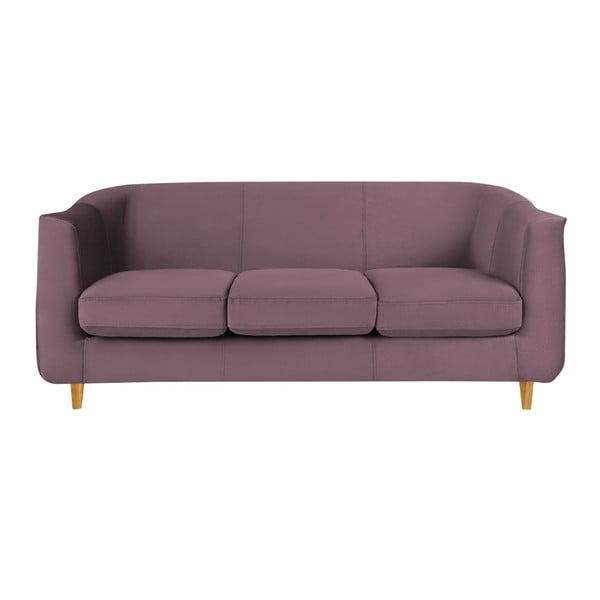 Fioletowa sofa 3-osobowa Mel Art Angello