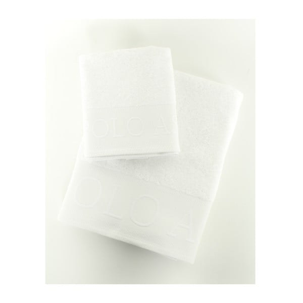 Komplet 2 ręczników Towel US Polo White, 50x90 i 90x150 cm