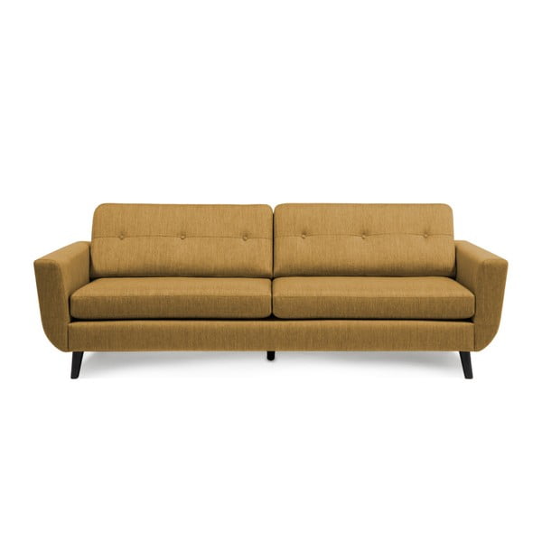 Musztardowa sofa 3-osobowa Vivonita Harlem XL