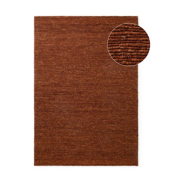 Brązowy wełniany dywan tkany ręcznie 80x150 cm Bexley Woolwich – Ted Baker