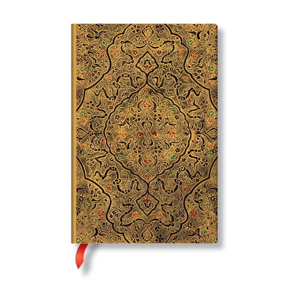 Notes w linie w miękkiej barwie w złotej barwie Paperblanks Zahra, 208 str.