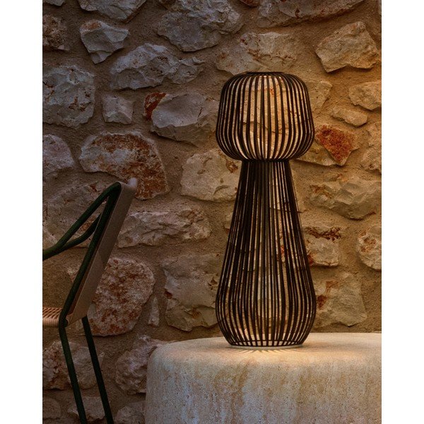 Lampa zewnętrzna stołowa LED ze ściemniaczem solarna (wysokość 70 cm) Reiba – Kave Home-image-1