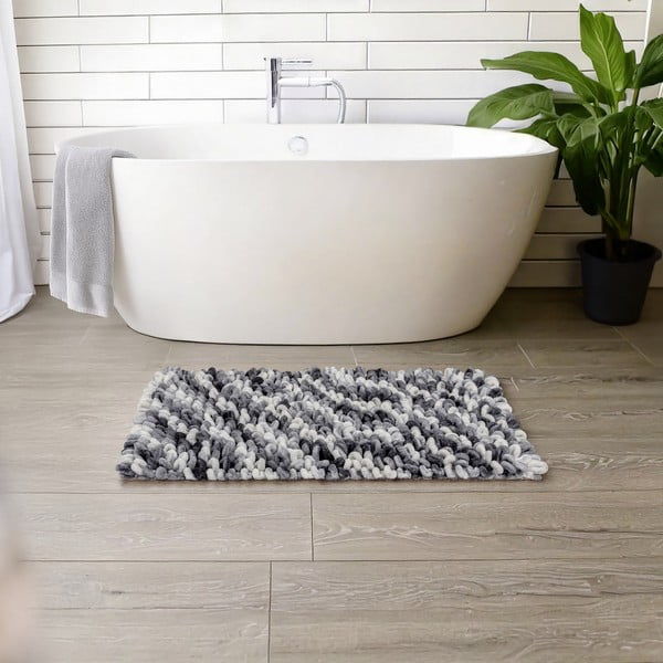 Szaroniebieski tekstylny dywanik łazienkowy 60x90 cm Lerici – Wenko-image-1