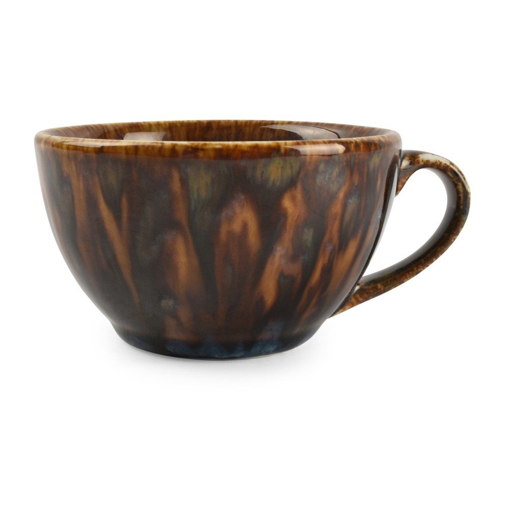 Brązowa porcelanowa filiżanka do cappuccino 200 ml Resto – BonBistro