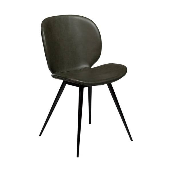 Ciemnozielone krzesło z imitacji skóry DAN–FORM Denmark Cloud