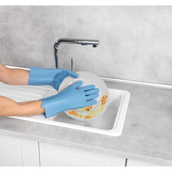 Para silikonowych rękawic do mycia naczyń Wenko Rena-image-3