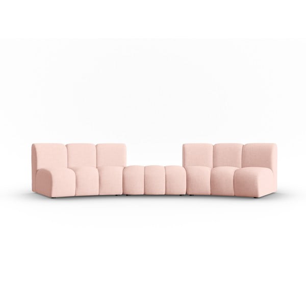 Różowa sofa 367 cm Lupine – Micadoni Home