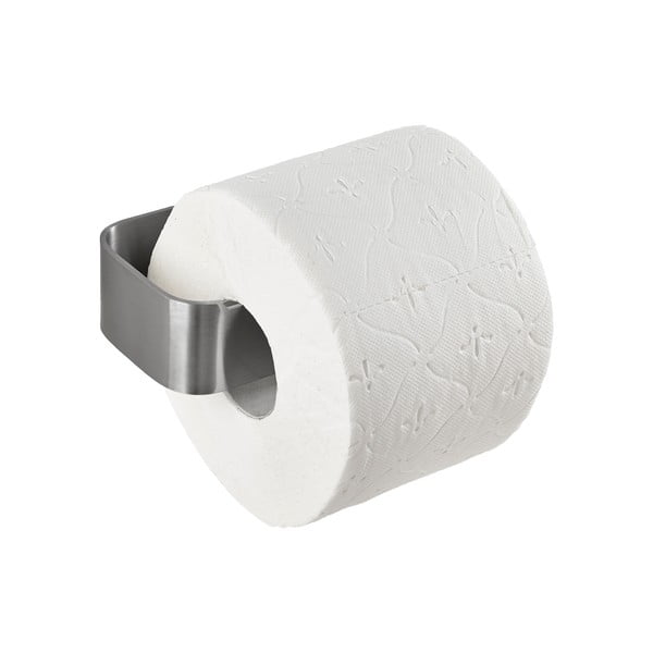 Uchwyt ścienny na papier toaletowy ze stali nierdzewnej w kolorze matowego srebra Ume – Zone