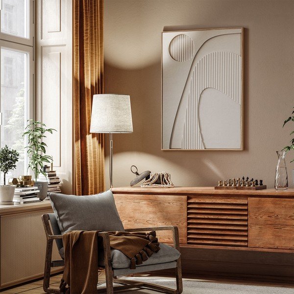 Obraz drukowany z ramą w zestawie/akustyczny 62x92 cm Arch – Styler-image-1