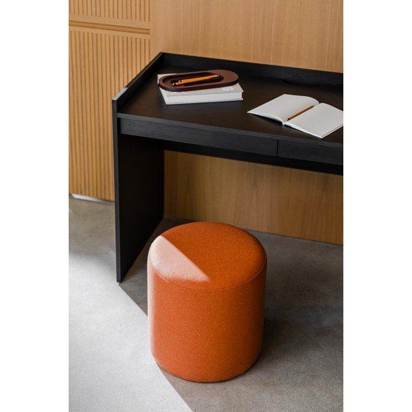 Wełniany puf w kolorze terakoty Folk – noo.ma-image-2