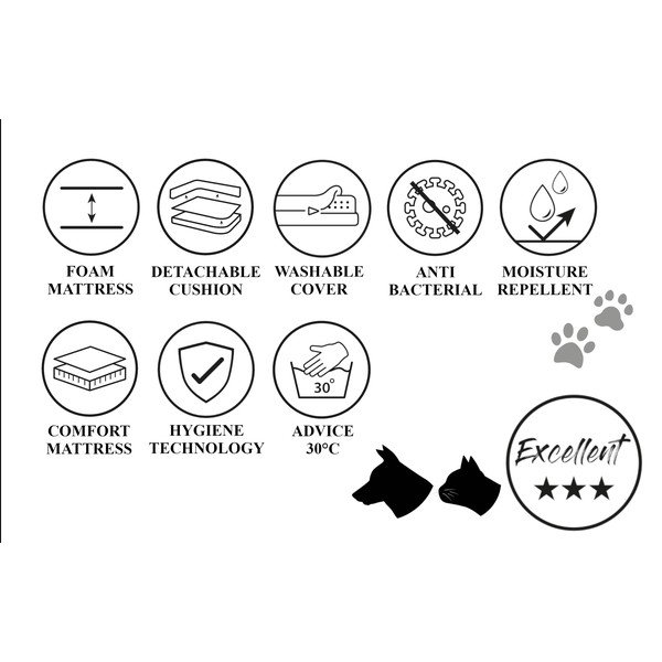 Jasnobrązowe legowisko dla psów 50x65 cm – Madison-image-4