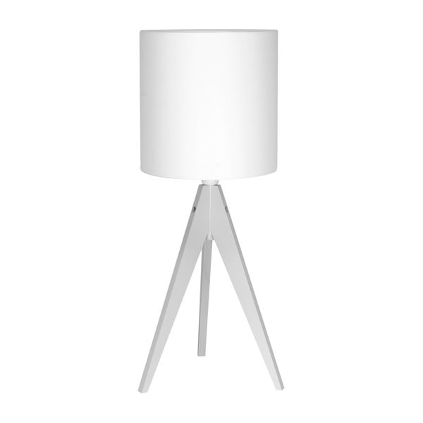 Biała lampa stołowa 4room Artist, biała lakierowana brzoza, Ø 25 cm, 