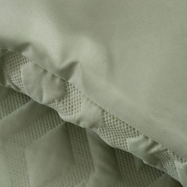 Zielona pościel jednoosobowa 135x200 cm Jacob Geo – Catherine Lansfield-image-3