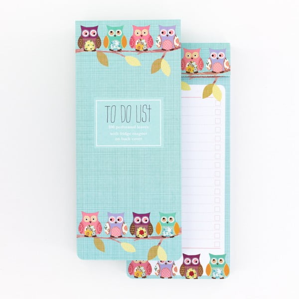 Notes z magnesem GO Stationery Owls To Do