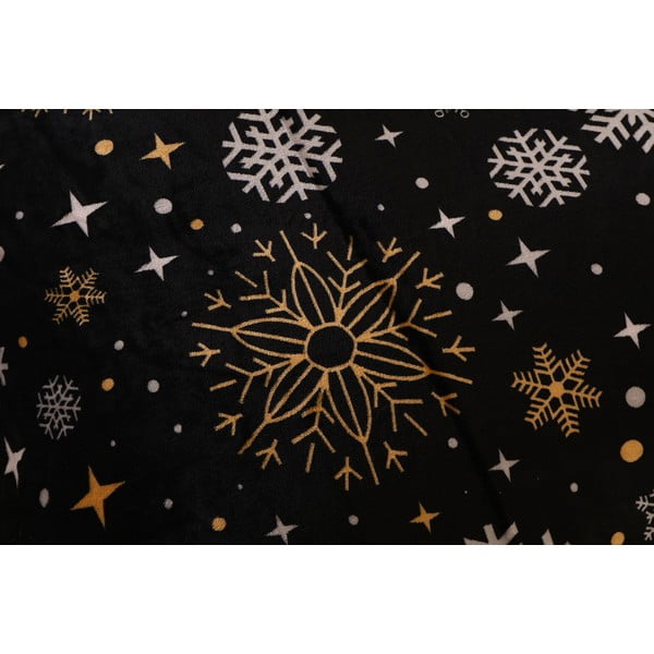 Czarna pościel jednoosobowa z mikropluszu 140x200 cm – My House-image-2