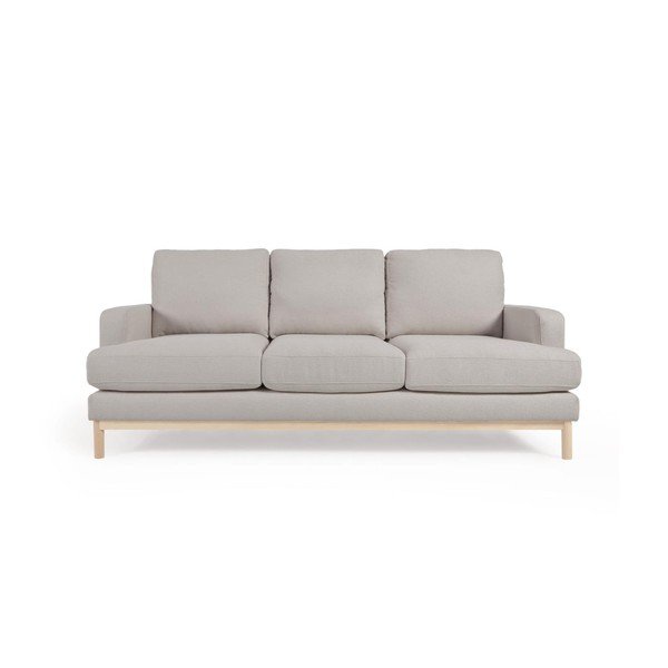 Szara sofa z materiału bouclé 203 cm Mihaela – Kave Home