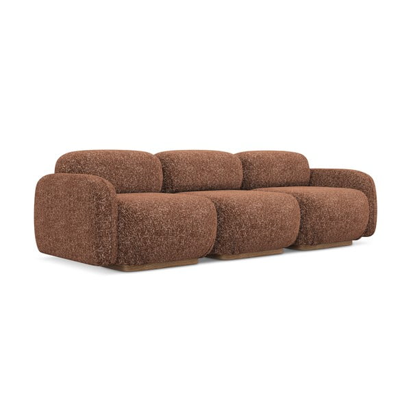 Pomarańczowa/brązowa sofa modułowa 270 cm Ailani – Makamii-image-2