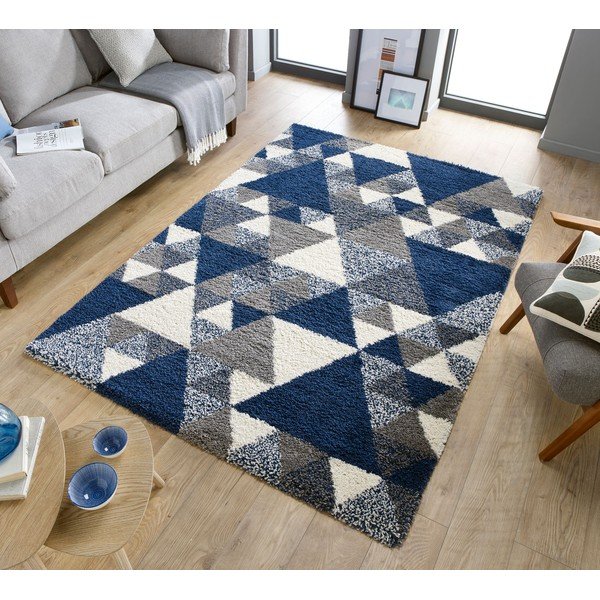 Ciemnoniebieski dywan Flair Rugs Nuru, 80x150 cm-image-4