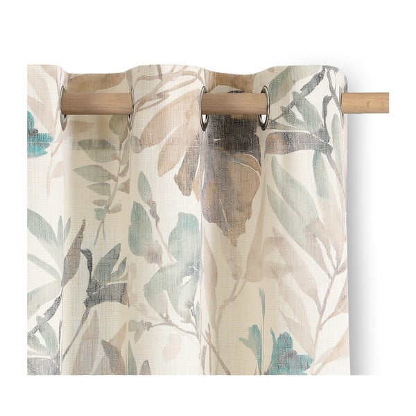 Kremowa/szaroniebieska zasłona 135x250 cm Celesta – Restilo