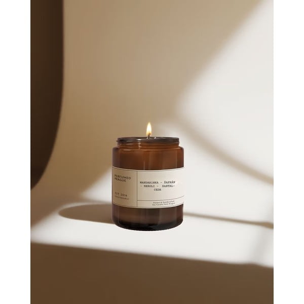 Zapachowa sojowa świeca czas palenia 40 h #47 Tangerine, Neroli and Saffron – Perfumed Prague