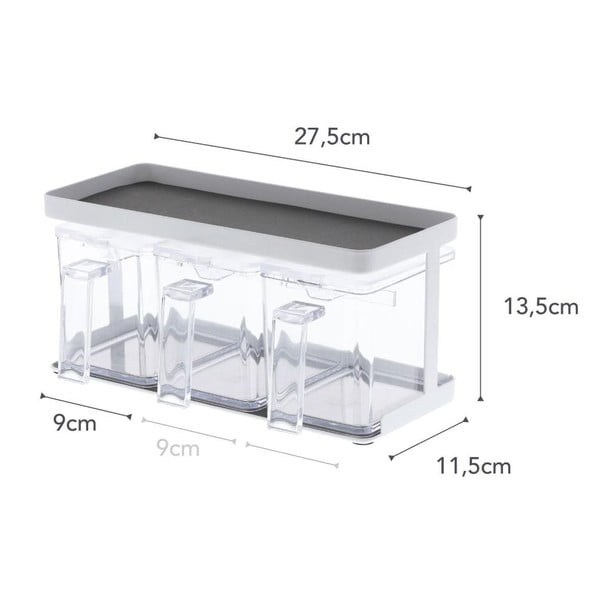 Pojemniki 3 szt. na mąkę/na produkty sypkie Tower – YAMAZAKI-image-4