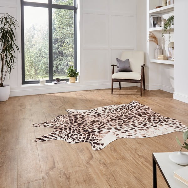 Brązowo-beżowy dywan 195x155 cm Faux Leopard – Think Rugs-image-2