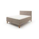 Beżowe łóżko boxspring 160x200 cm Stockholm – Meise Möbel