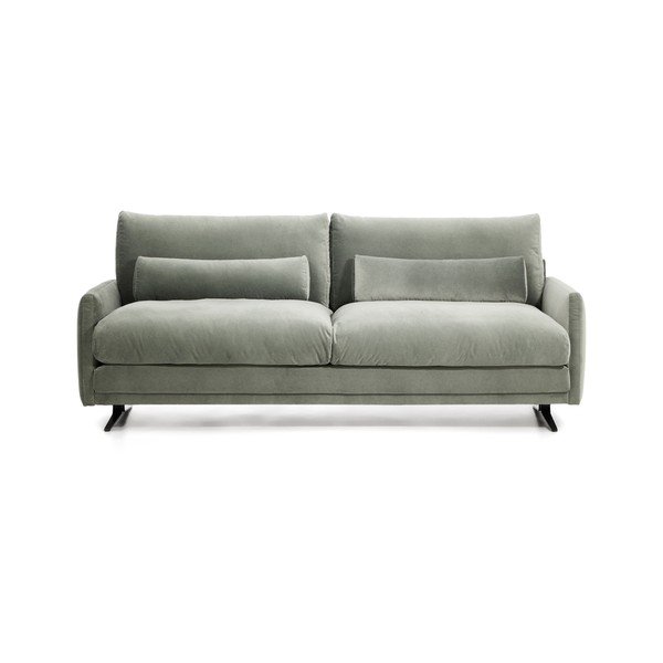 Zielona aksamitna sofa 210 cm Veliro – Kave Home