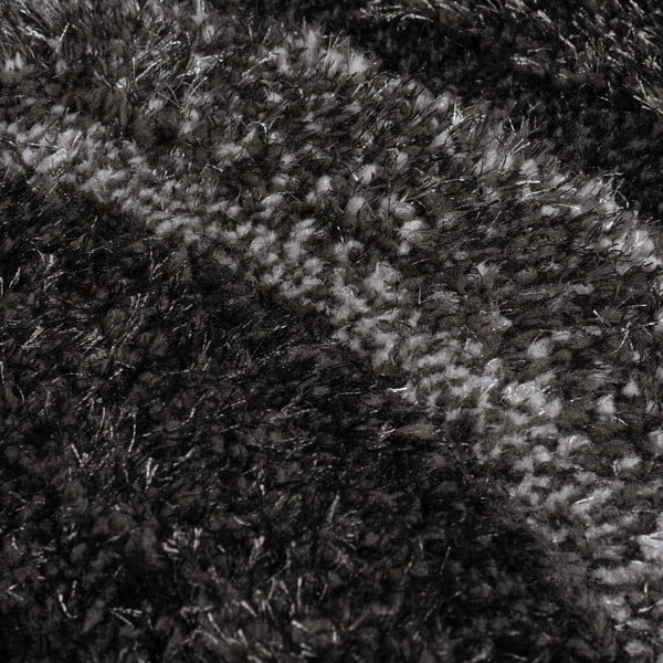 Czarno-szary dywan tkany ręcznie z włókien z reyklingu 160x230 cm Velvet – Flair Rugs-image-3
