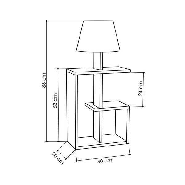 Biała lampa stojąca Homitis Saly-image-2