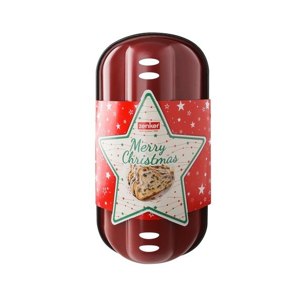 Czerwona stalowa forma na chałkę Zenker Sparkling Christmas, 31 x 15 cm-image-3