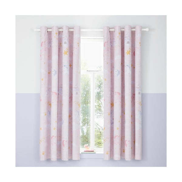Zasłona dziecięca 2 szt. 168x183 cm Fairytale Unicorn – Catherine Lansfield-image-1