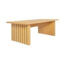 Naturalny stolik z blatem w dekorze dębu 60x120 cm Stripe – Woodman
