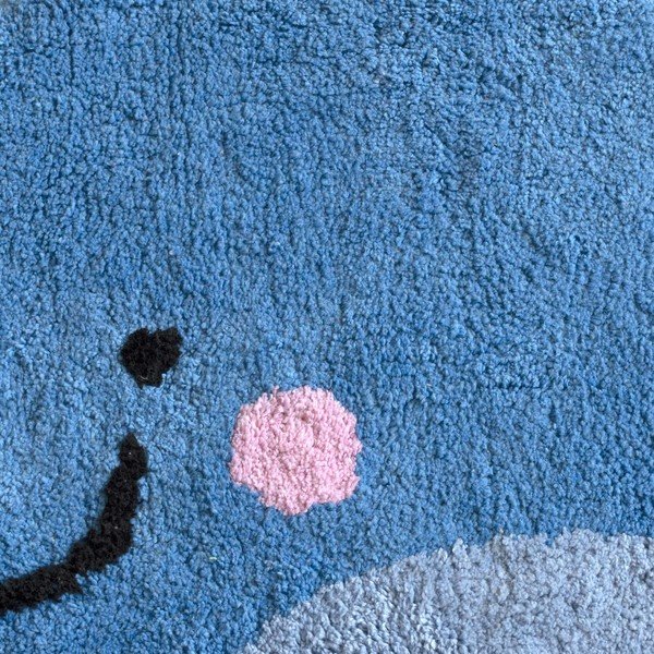 Niebieski bawełniany dywanik łazienkowy Mr. Fox Blue Whale, 69x44 cm-image-2