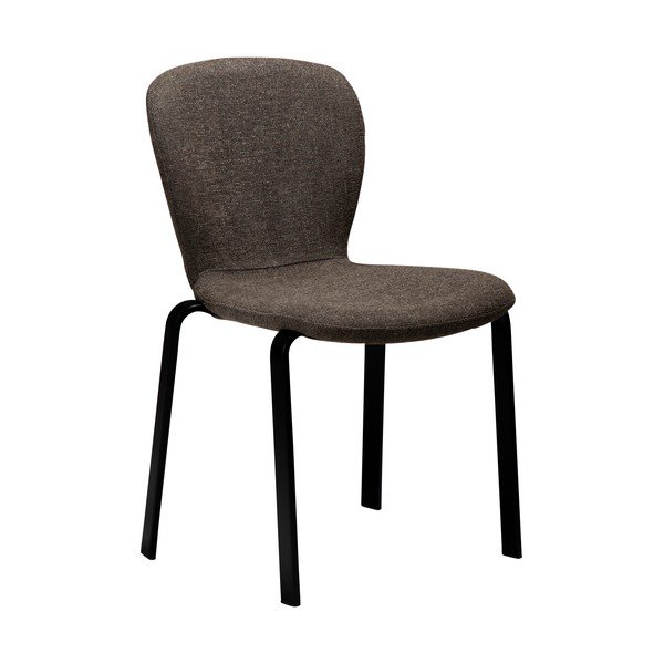 Brązowe tapicerowane krzesło Heap – DAN-FORM Denmark