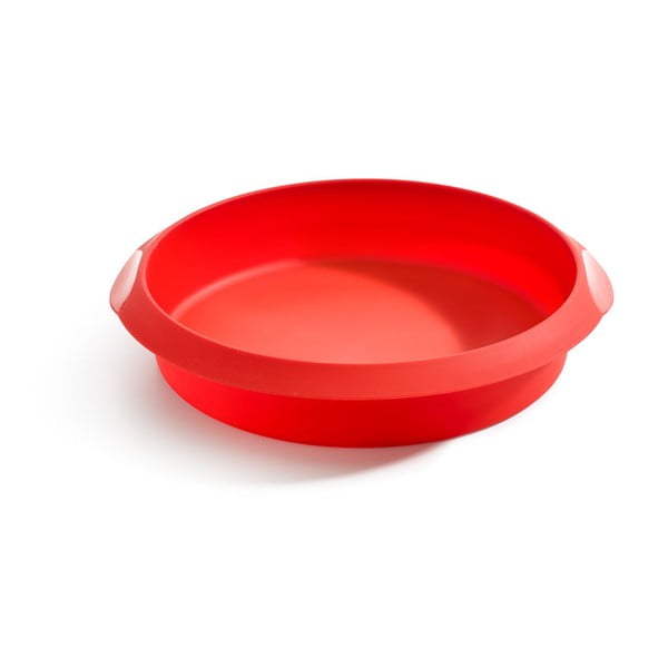 Czerwona silikonowa forma do pieczenia Lékué, ⌀ 20 cm