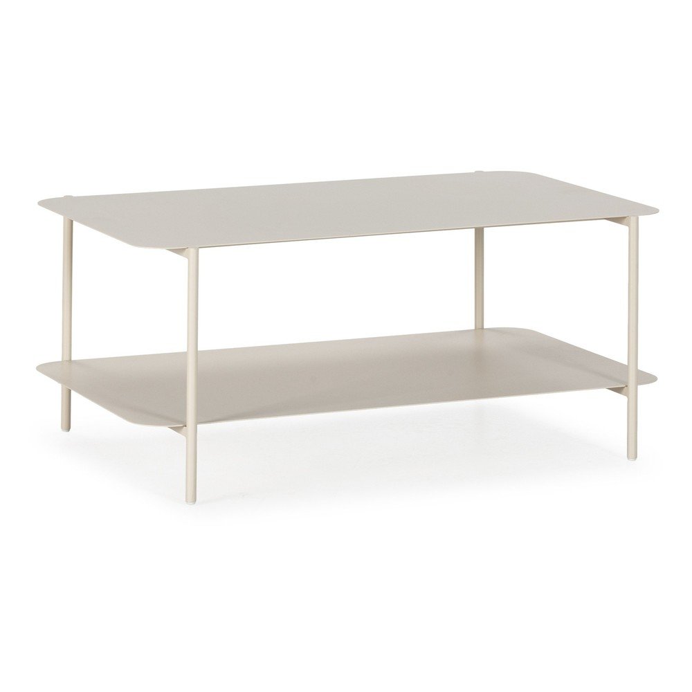 Kremowy metalowy stolik 58x90 cm Beatrix – MOME