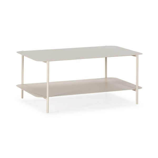 Kremowy metalowy stolik 58x90 cm Beatrix – MOME