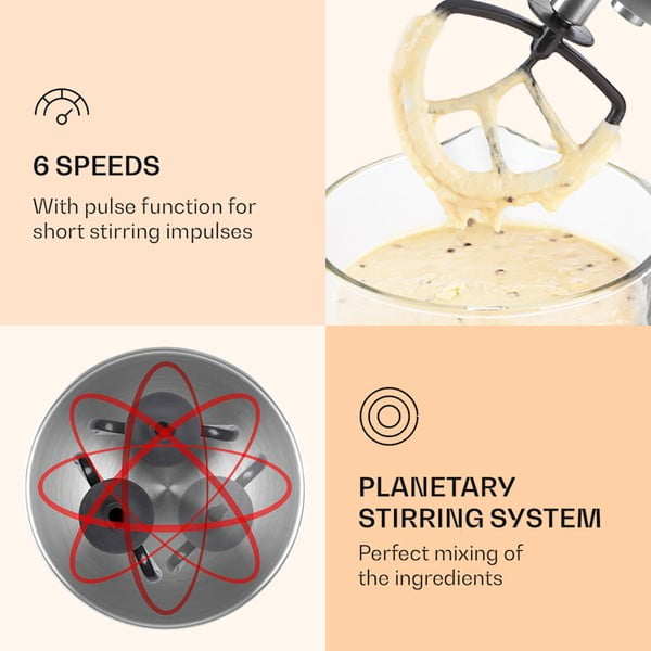 Czerwony robot kuchenny Klarstein Bella Robusta-image-3