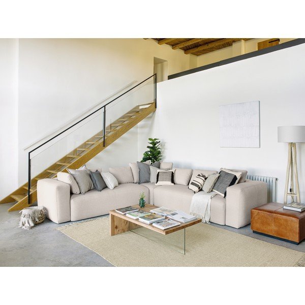 Brązowy podnóżek skórzany Kave Home Cesia-image-4