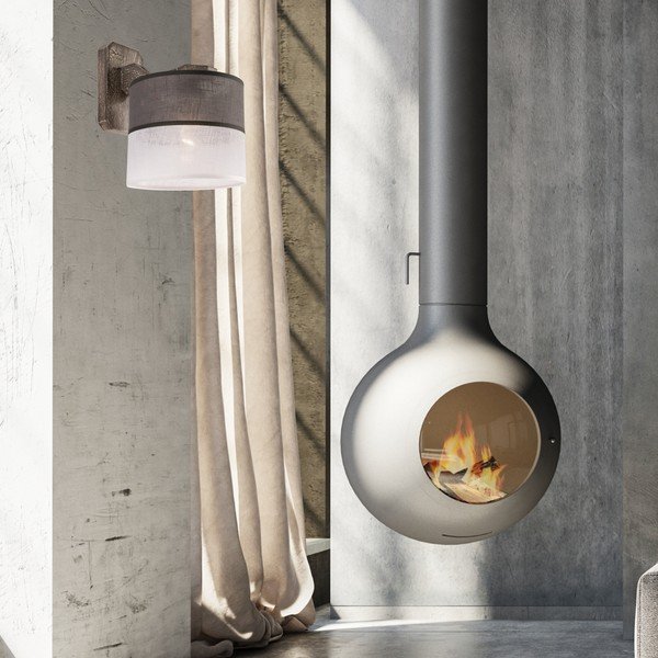 Szary kinkiet ø 16 cm Andrea – LAMKUR-image-3