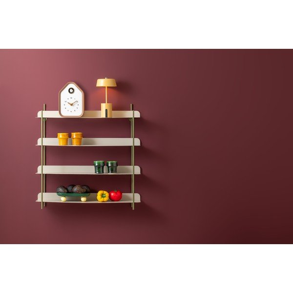 Zielona/szara wielopoziomowa metalowa półka 60 cm Reina Cuatro – PT LIVING-image-1