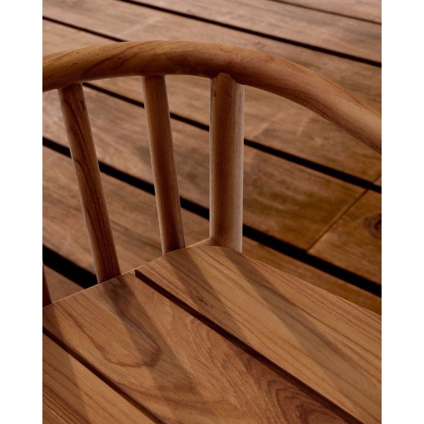 Drewniany hoker ogrodowy w naturalnym kolorze Turqueta – Kave Home-image-3