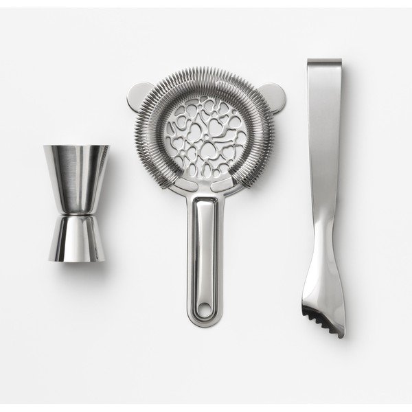 Stalowy zestaw barmański do drinków The Essentials - Cocktail Tools – Printworks