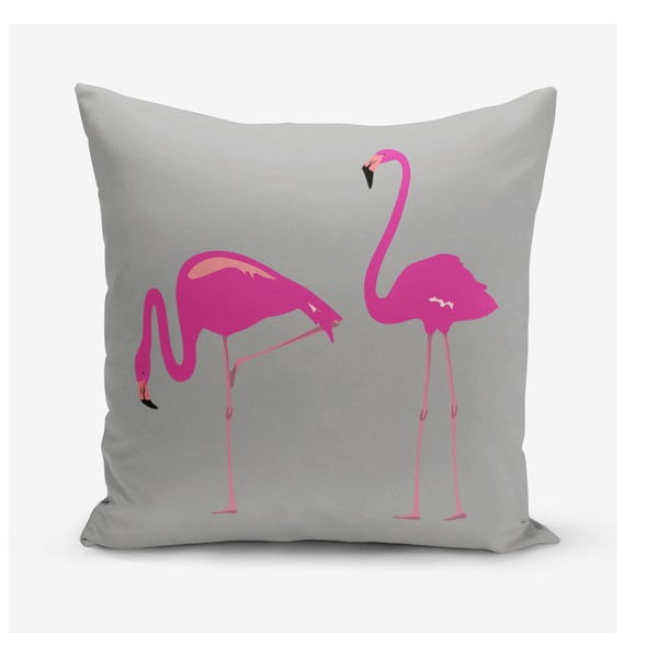 Poszewka na poduszkę z domieszką bawełny Minimalist Cushion Covers Flamingos, 45x45 cm
